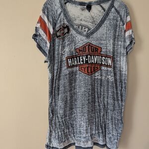 Harley-Davidson Gray Graphic T-Shirt